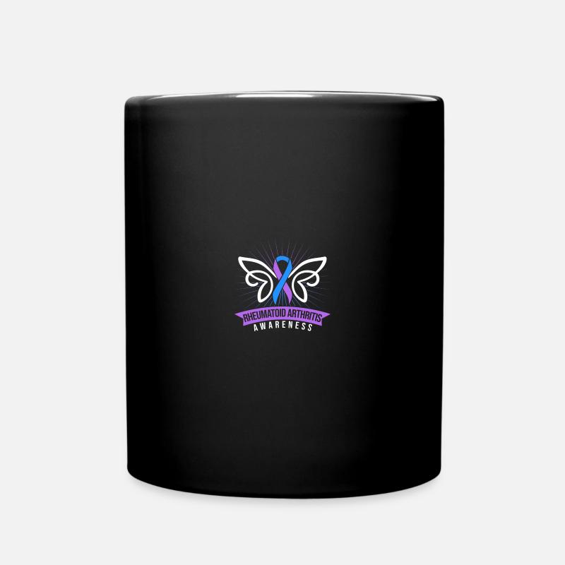 Rheumatoid Arthritis Awareness - Tasse einfarbig - Schwarz