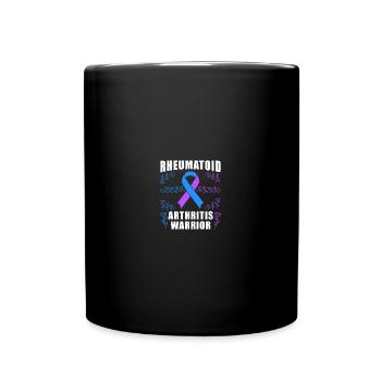 Rheumatoid Arthritis Warrior Ribbon - Tasse einfarbig - Schwarz - Vorne