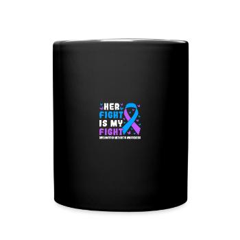 Her Fight Is My Fight Rheumatoid Arthritis - Tasse einfarbig - Schwarz - Vorne