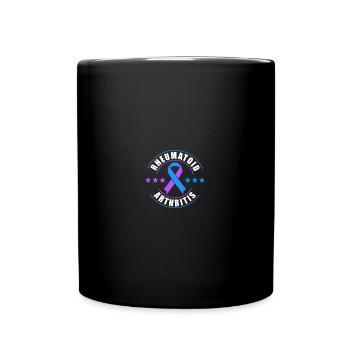Rheumatoid Arthritis Family Support Ribbon - Tasse einfarbig - Schwarz - Vorne