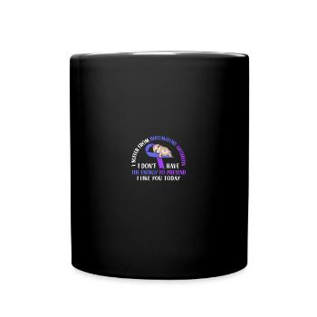 I Suffer From Rheumatoid Arthritis Energy Sloth - Tasse einfarbig - Schwarz - Vorne