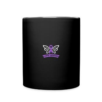 Lupus Warrior Ribbon - Tasse einfarbig - Schwarz - Vorne