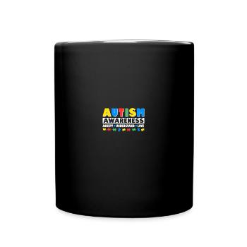 Autism Awareness Accept Understand Love Rainbow - Tasse einfarbig - Schwarz - Vorne