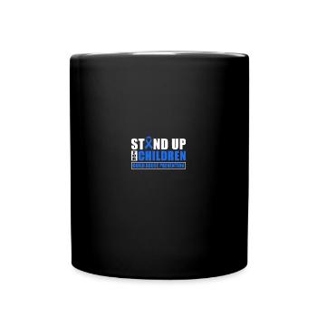 Stand Up For Children - Child Abuse Prevention - Tasse einfarbig - Schwarz - Vorne