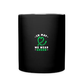 In May We Wear Green Celiac Disease Gluten - Tasse einfarbig - Schwarz - Vorne