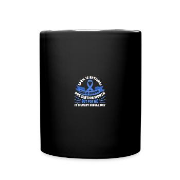 April Is National Child Abuse Prevention Month - Tasse einfarbig - Schwarz - Vorne