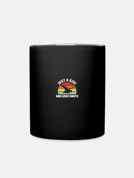 Just A Girl Who Loves Swifts Animals Bird Watching - Tasse einfarbig - Schwarz