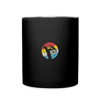 Choir Music Lover Singing Nerd Saxophone Jazz - Tasse einfarbig - Schwarz - Vorne