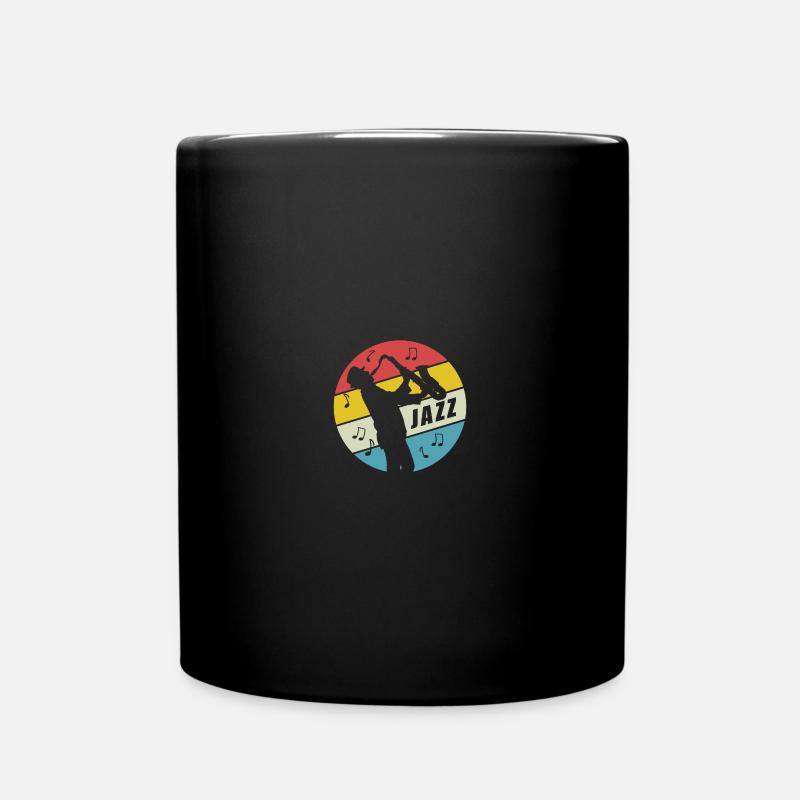 Choir Music Lover Singing Nerd Saxophone Jazz - Tasse einfarbig - Schwarz