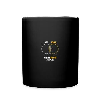 Dad Jokes Graph Chart Funny Dad - Tasse einfarbig - Schwarz - Vorne