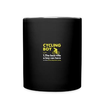 Sport Garçon Cyclisme - Mug uni - noir - Devant