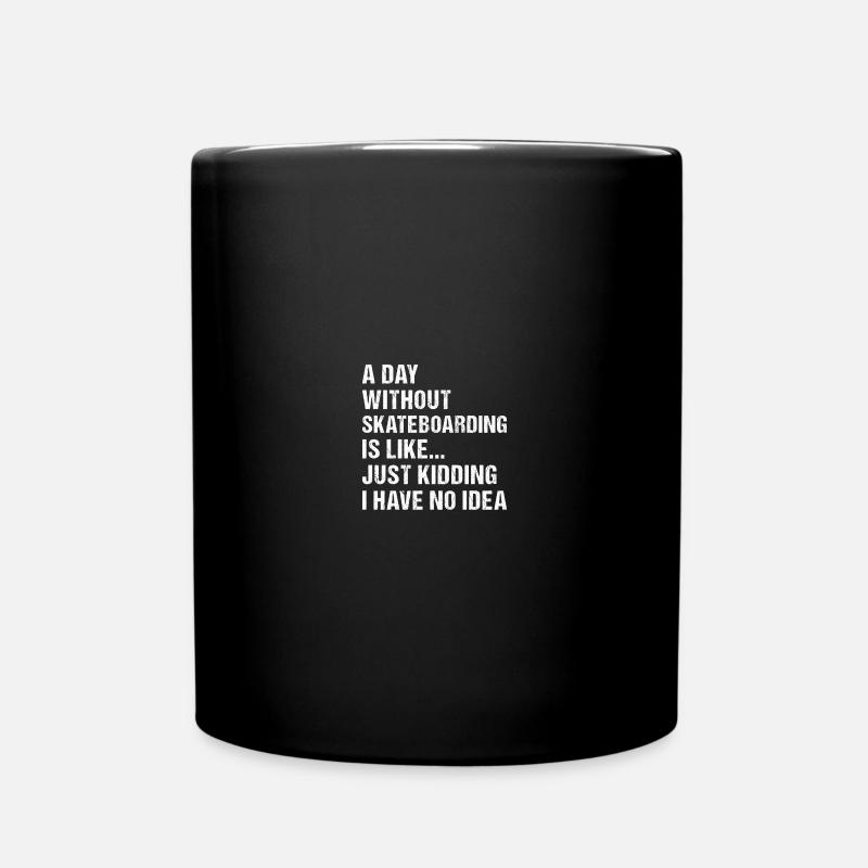 Sport Une journée sans skateboard - Mug uni - noir