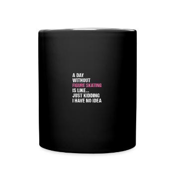 Sport Une journée sans patinage artistique - Mug uni - noir - Devant