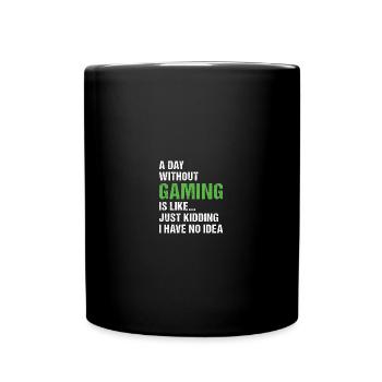 Gamer Une journée sans jeu - Mug uni - noir - Devant