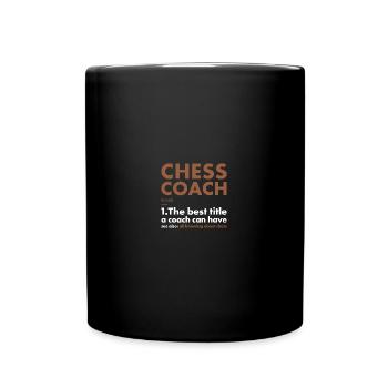 Chess Player Coach Definition Chess - Tasse einfarbig - Schwarz - Vorne