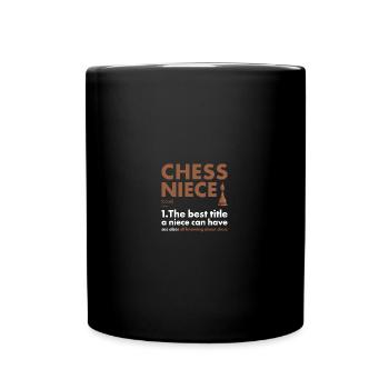 Chess Player Niece Definition Chess - Tasse einfarbig - Schwarz - Vorne