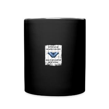 LES PAPILLONS SONT LES CRÉATURES LES PLUS HEUREUSES - Mug uni - noir - Devant
