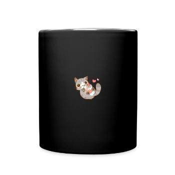 kitten - Full Colour Mug - black - Front