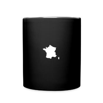 France map - Full Colour Mug - black - Front