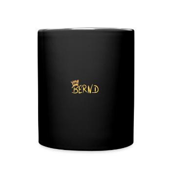 Bernd - Tasse einfarbig - Schwarz - Vorne