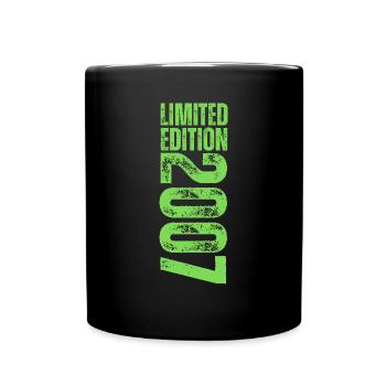 Limited Edition 2007 18. Geburtstag Geschenk - Tasse einfarbig - Schwarz - Vorne
