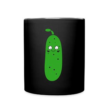 concombre - Mug uni - noir - Devant