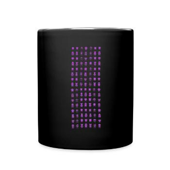 Robot Pattern Robot Pattern - Full Colour Mug - black - Front