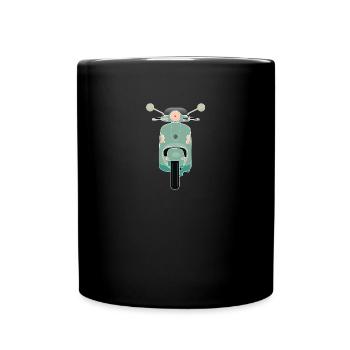 Scooter vert - Mug uni - noir - Devant
