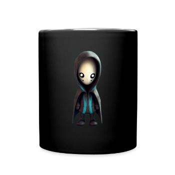 Niedliches Monster - Tasse einfarbig - Schwarz - Vorne