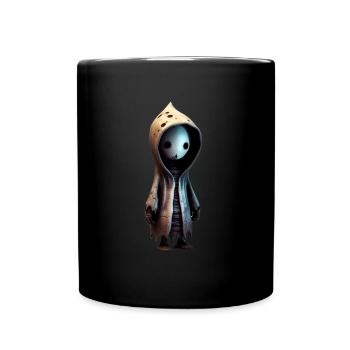 Niedliches Monster - Tasse einfarbig - Schwarz - Vorne