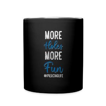 Artist Studio Piercing Studio Plug - Full Colour Mug - black - Front