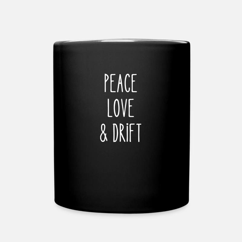 peace love drift - Full Colour Mug - black