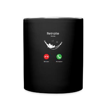 appel de la retraite - Mug uni - noir - Devant