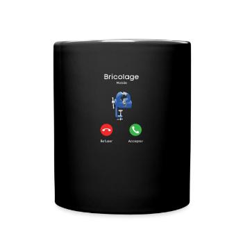 appel du bricolage - Mug uni - noir - Devant
