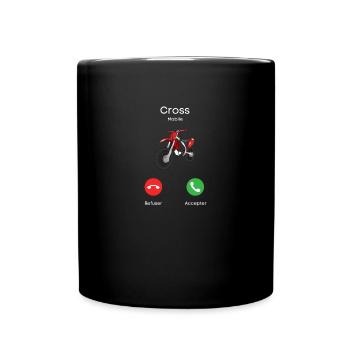 appel du cross - Mug uni - noir - Devant