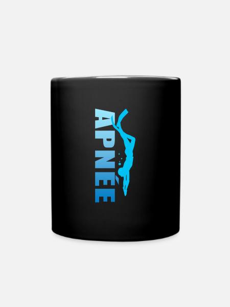apnée apnéiste sport plongée plongeur - Mug uni - noir