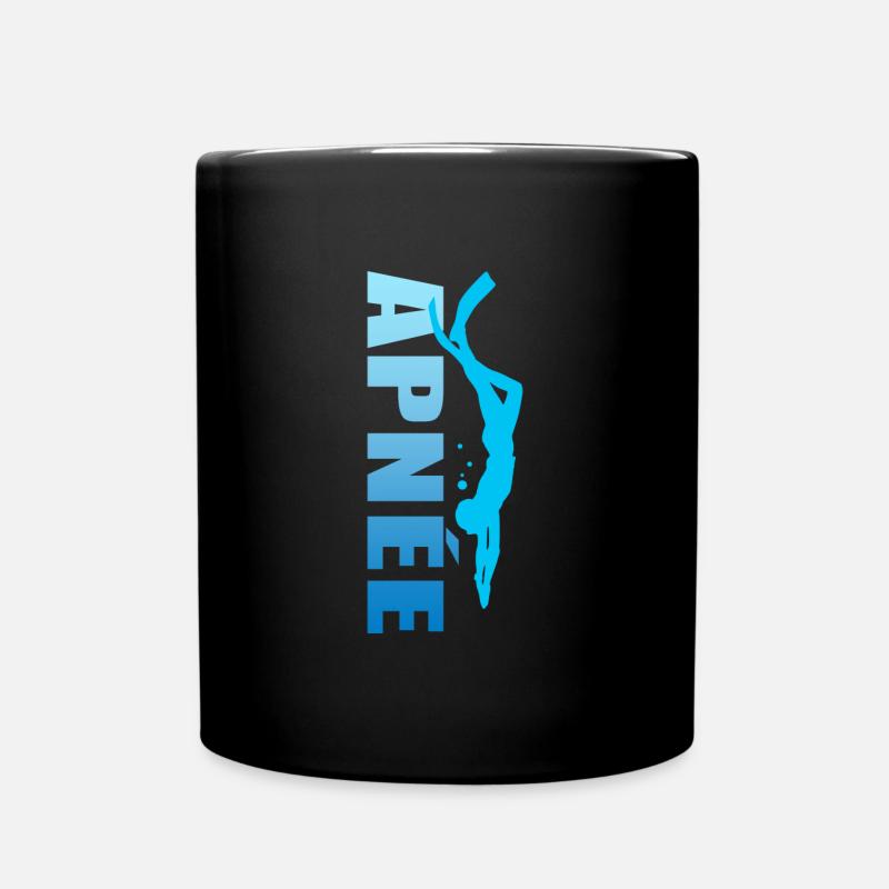 apnée apnéiste sport plongée plongeur - Mug uni - noir