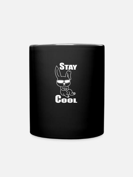 Hase - Tasse einfarbig - Schwarz