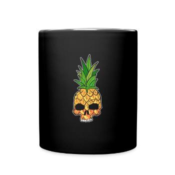 Ananas - Tasse einfarbig - Schwarz - Vorne