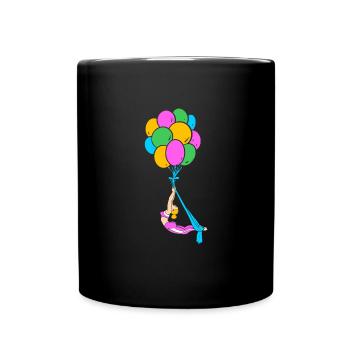 Aerial Yoga Air Yoga - Full Colour Mug - black - Front