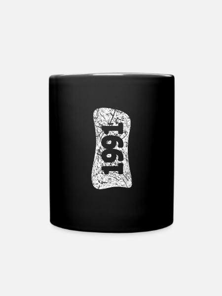 Witzig 1991 - Tasse einfarbig - Schwarz