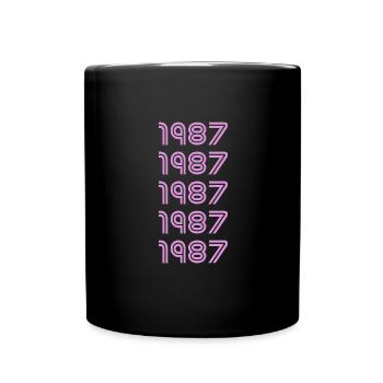 1987 - Tasse einfarbig - Schwarz - Vorne