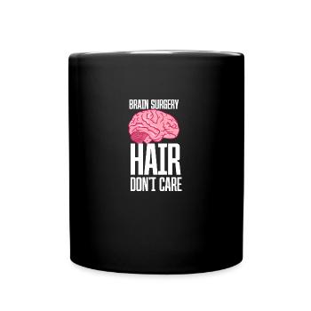 Brain Surgery Hair - Tasse einfarbig - Schwarz - Vorne