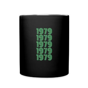 Jahr 1979 - Tasse einfarbig - Schwarz - Vorne