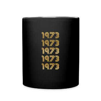 1973 - Tasse einfarbig - Schwarz - Vorne