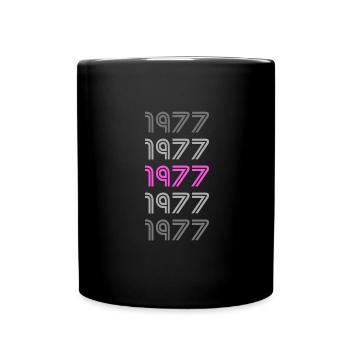 1977 - Tasse einfarbig - Schwarz - Vorne