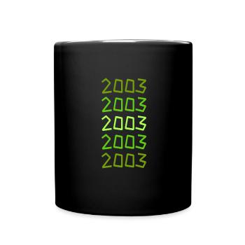 Chef cuisinier 2003 - Mug uni - noir - Devant