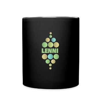 First name Lenni - Full Colour Mug - black - Front