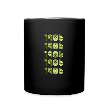 1986 - Tasse einfarbig - Schwarz - Vorne