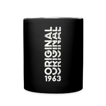 60th Birthday Man Woman Original Vintage 1963 - Full Colour Mug - black - Front